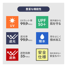 画像をギャラリービューアに読み込む, LINEDROPS 晴雨兼用 折り畳み傘 55cm