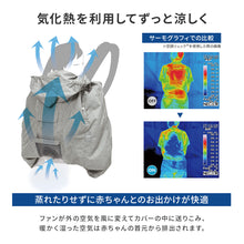 画像をギャラリービューアに読み込む, 空調抱っこひもカバー 【送料無料】