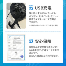 画像をギャラリービューアに読み込む, LEDライト付き ハンディファン 【送料無料】