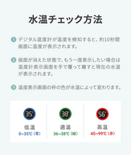 画像をギャラリービューアに読み込む, デジタル温度計付き 折りたたみ式 ベビーバス 【送料無料】