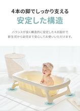 画像をギャラリービューアに読み込む, デジタル温度計付き 折りたたみ式 ベビーバス 【送料無料】