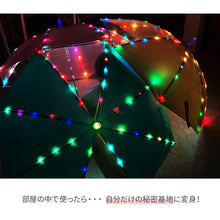 画像をギャラリービューアに読み込む, 暗い夜道も安心 ぴかぴかさ 光る傘