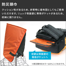 画像をギャラリービューアに読み込む, 水に浮くリュック