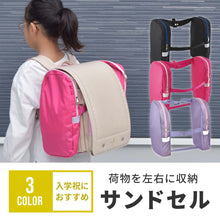 画像をギャラリービューアに読み込む, 荷物を左右に収納 サンドセル