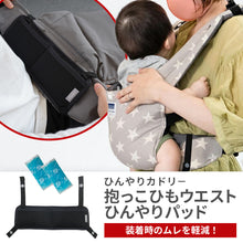 画像をギャラリービューアに読み込む, 抱っこひも ウエストひんやりパッド【送料無料】