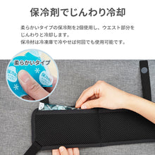 画像をギャラリービューアに読み込む, 抱っこひも ウエストひんやりパッド【送料無料】