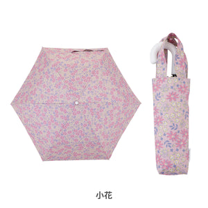 LINEDROPS プリント 晴雨兼用折り傘 手開き式 50cm【送料無料】