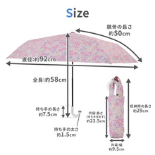 画像をギャラリービューアに読み込む, LINEDROPS プリント 晴雨兼用折り傘 手開き式 50cm【送料無料】
